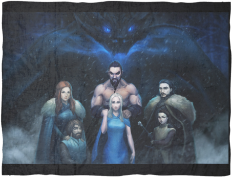 Game Of Thrones Ice Dragon Fan Favs Ultra Soft Fleece - Game Of Thrones Soft Fleece Throw Blanket 46" X 60" (480x480), Png Download