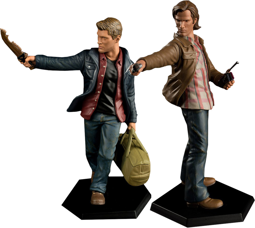 Sam And Dean Winchester Mini Master 5” Figures - Quantum Mechanix Supernatural Dean Winchester Mini (1001x897), Png Download