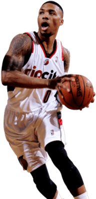 Damian Lillard Ready To Score - Damian Lillard Png (400x400), Png Download