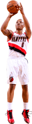 Damian Lillard Shot - Damian Lillard No Background (400x400), Png Download