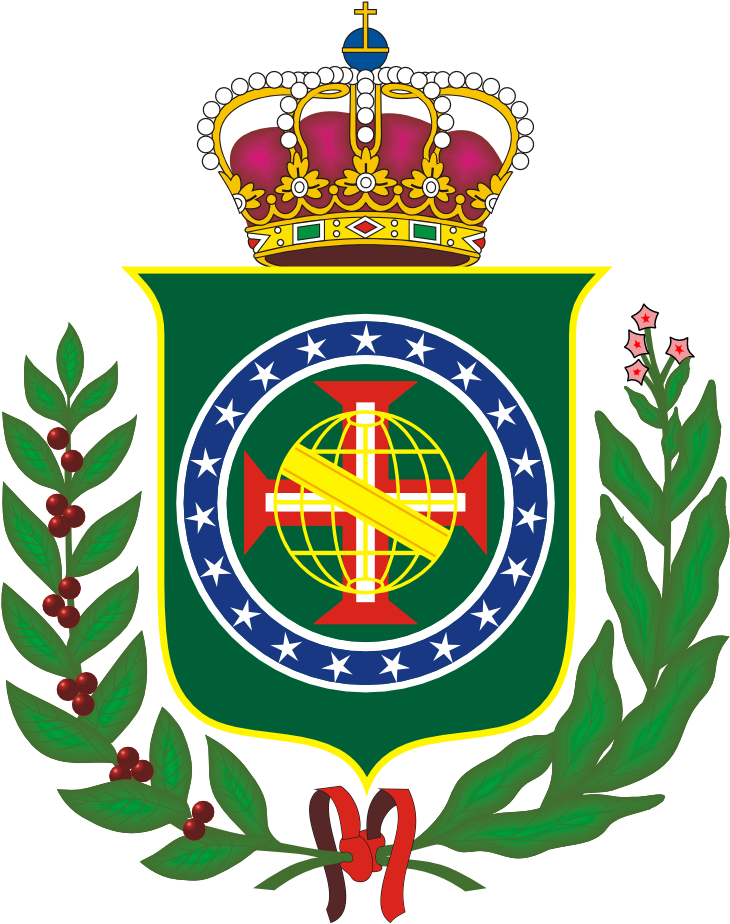 Coa Regent Prince Of Brazil Peace Symbol Flag Scallywag - Empire Of Brazil Coat Of Arms (777x947), Png Download