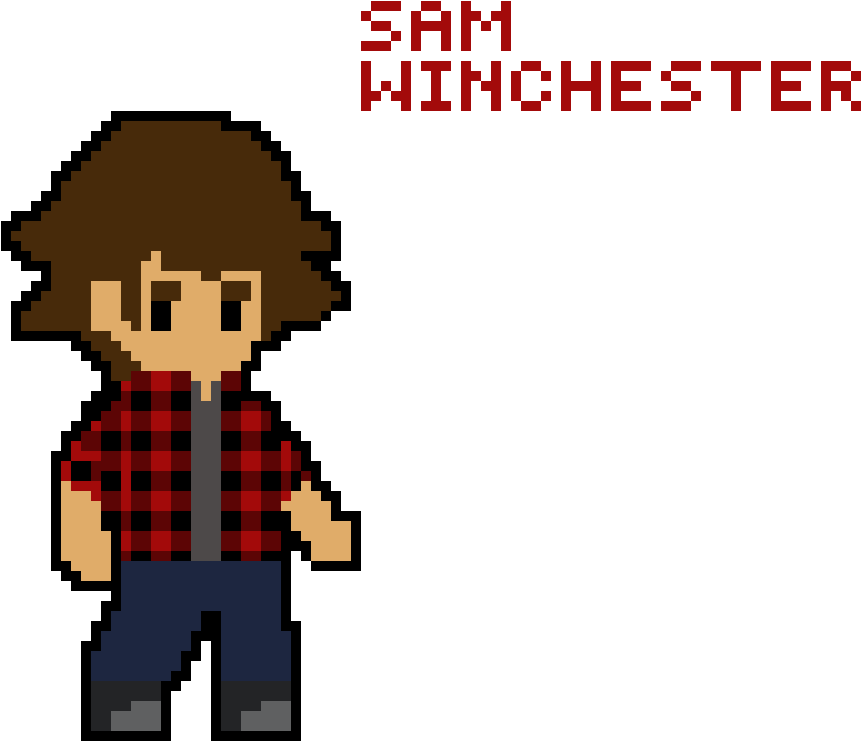 Sam Winchester - Animation (1000x1000), Png Download