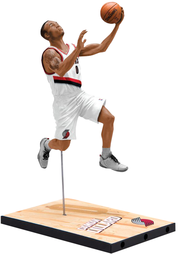 Damian Lillard 7” Action Figure By Mcfarlane Toys - Mcfarlane Nba Series 30 (683x1024), Png Download