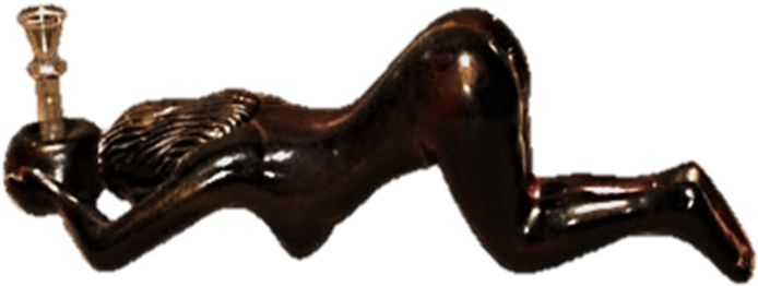 Ceramic Nude Lady Waterpipe - Nude Ceramic (794x315), Png Download