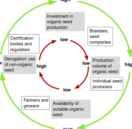 A Vicious Circle And A Virtuous Circle (light Green, - Virtuous Vicious (532x518), Png Download