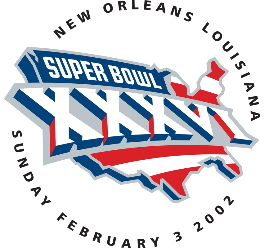 Super Bowl Xxlii Was Played At The Rose Bowl - Super Bowl 36 Symbol (851x800), Png Download
