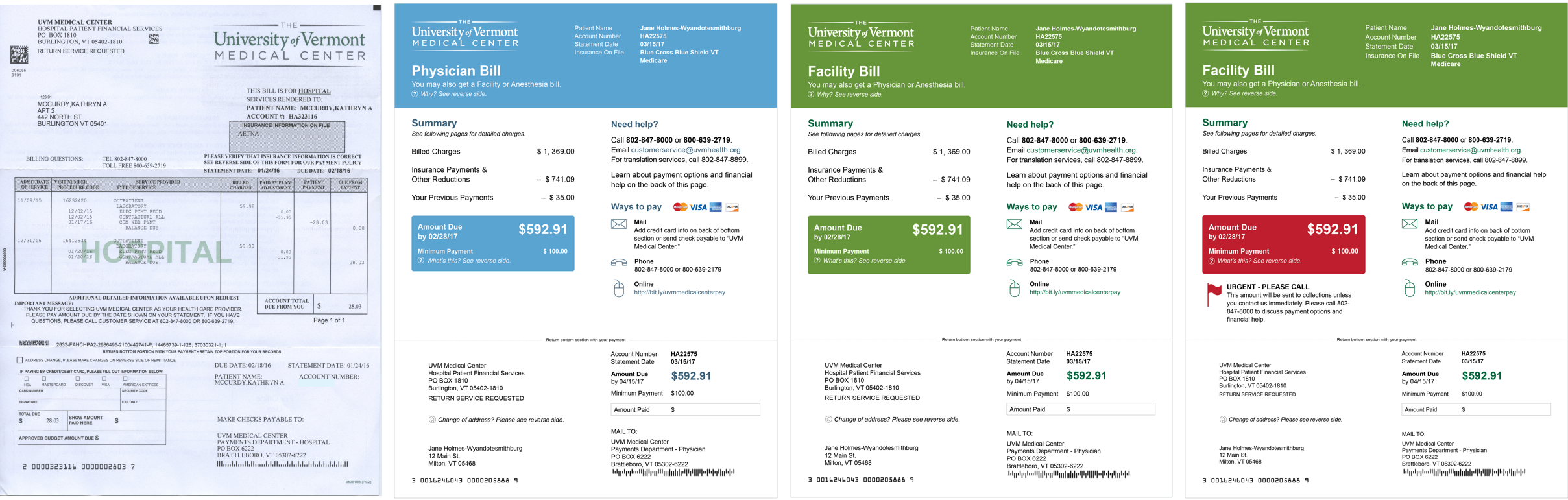 Medical Bill Redesign - Computer Program (2417x771), Png Download