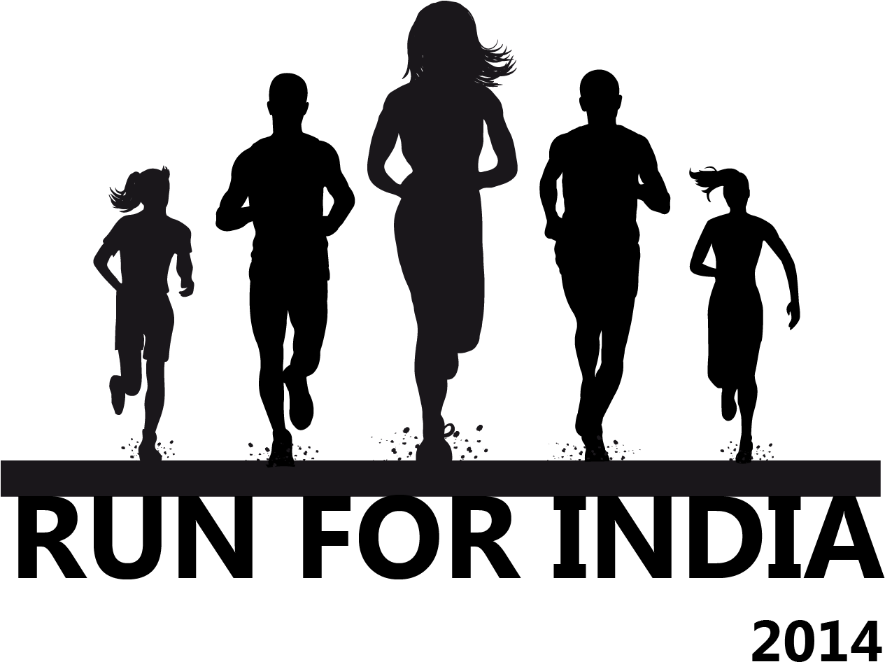 Front Running Silhouette Png (1264x965), Png Download