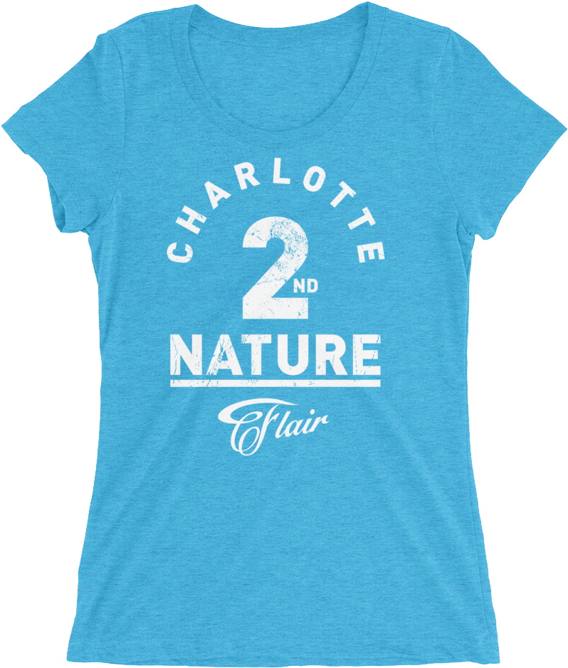Charlotte Flair "2nd Nature" Women's T-shirt (1000x1000), Png Download