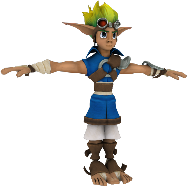 Download Zip Archive - Jak And Daxter Model (750x650), Png Download