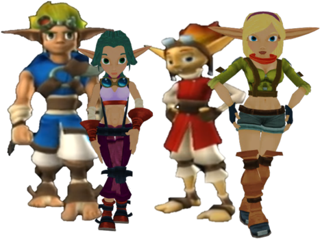 Jak And Daxter - Jak & Daxter Tess (500x416), Png Download