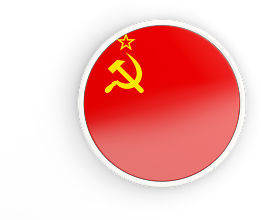 Soviet Union Round Flag (640x480), Png Download