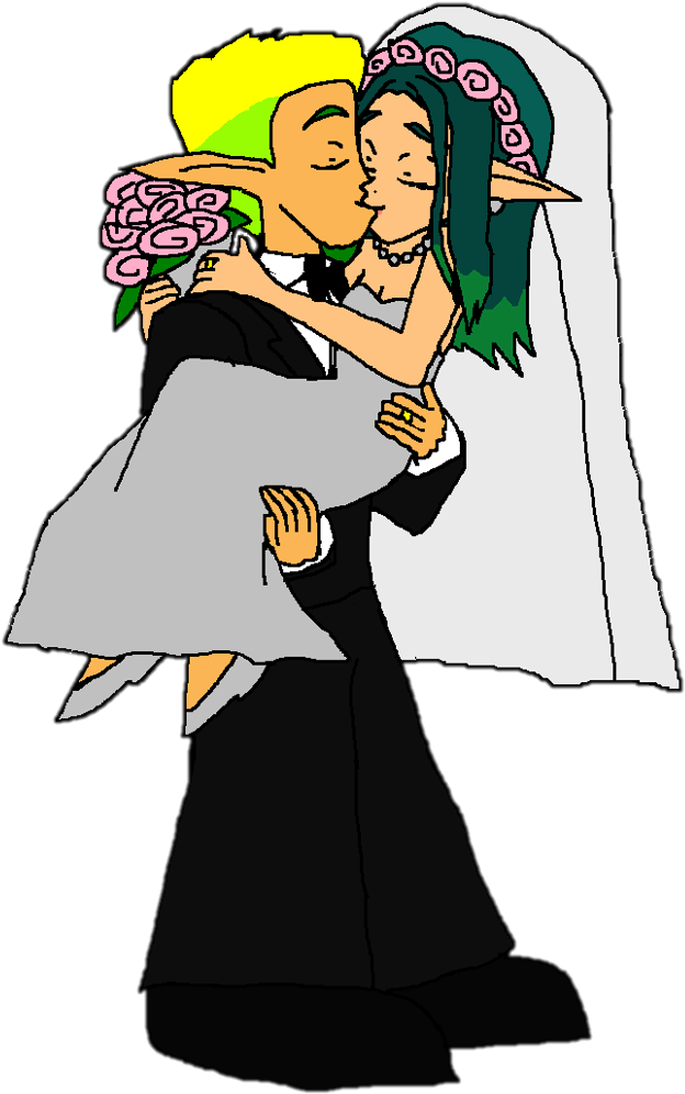 Jak And Daxter Images Jak And Keira Hagai Wedding Kiss - Wallpaper (686x1125), Png Download