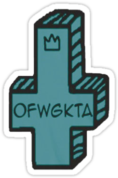 Work 7214207 1 Sticker375x360 Ofwgkta Cross V1 - Ofwgkta Cross Png (375x360), Png Download