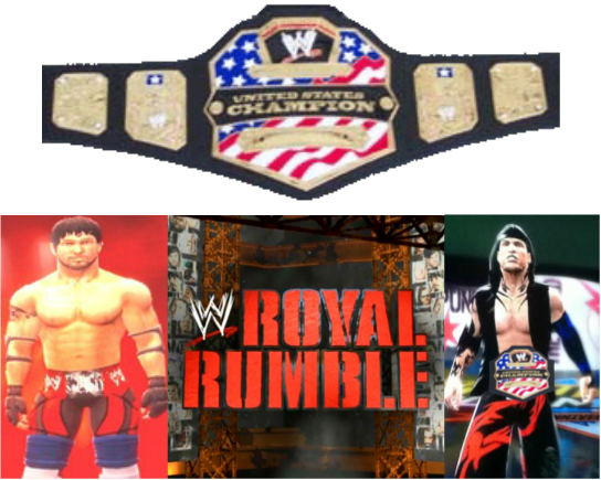 James Vs Daulten For United States Title In A Hell - Wwe United States Championship Belt (544x435), Png Download