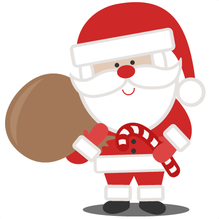 Santa With Bag Svg Scrapbook Cut File Cute Clipart - Santa With Bag Svg (432x432), Png Download