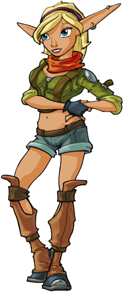 Tess//jak And Daxter - Tess Jak (262x583), Png Download