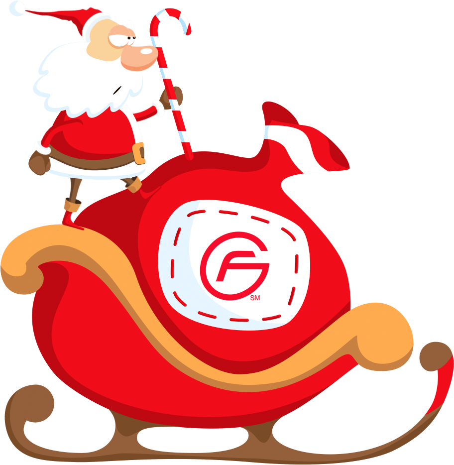 Looks Like Santa's Bag Is A Little Full This Year (912x934), Png Download