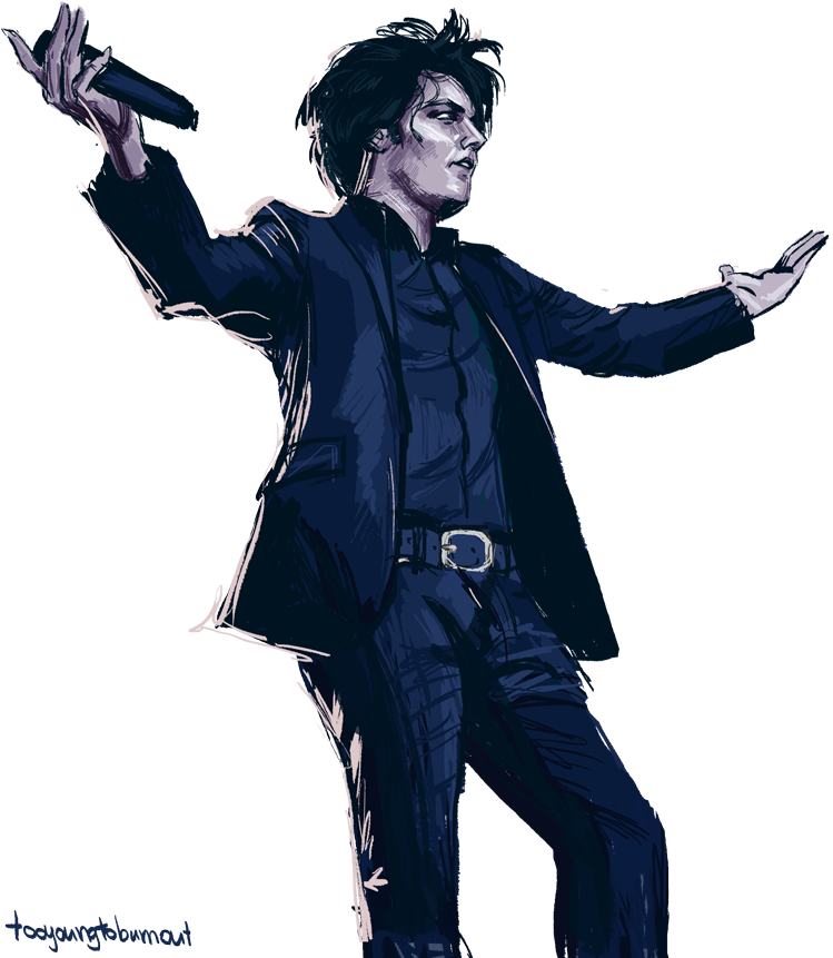 Gerard Way By Monkos On Deviantart - Gerard Way Revenge Transparent (800x929), Png Download