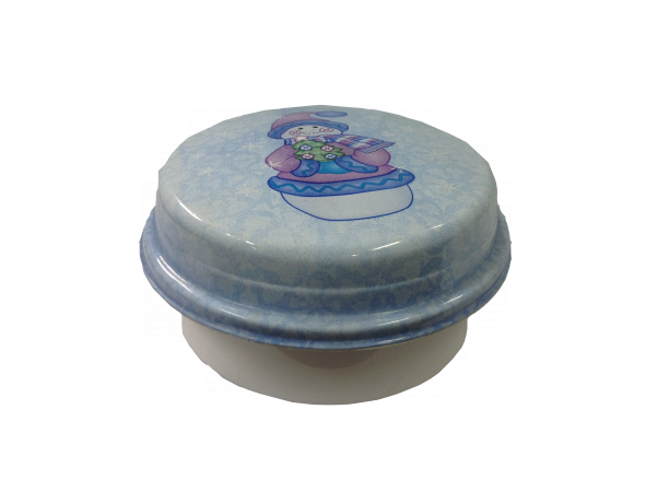 Christmas Cookie Container Snowman - Box (600x600), Png Download