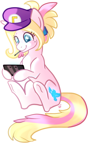 Twighat, Game, Hat, Mouth Hold, Oc, Oc Only, Safe, - Cartoon (438x600), Png Download