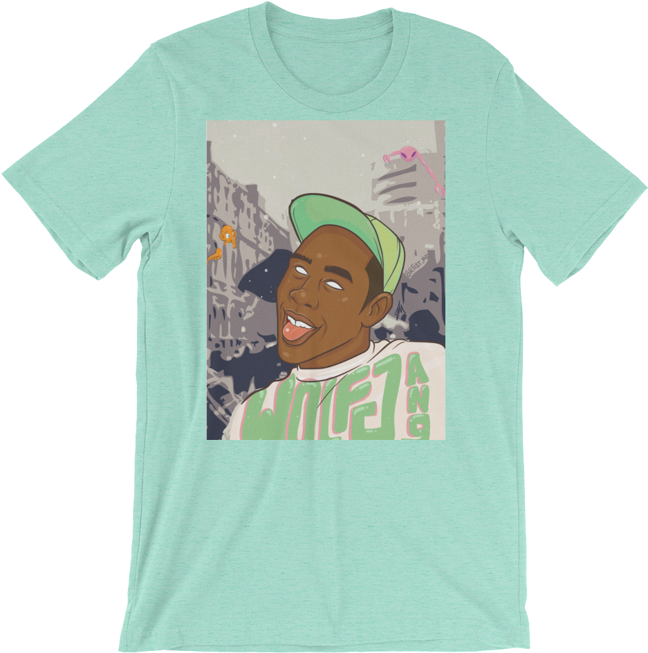 Tyler The Creator Portrait Fan Art T-shirt Design - Two Samurai - Ultra Soft Shirt, 25 Colors (1000x1000), Png Download
