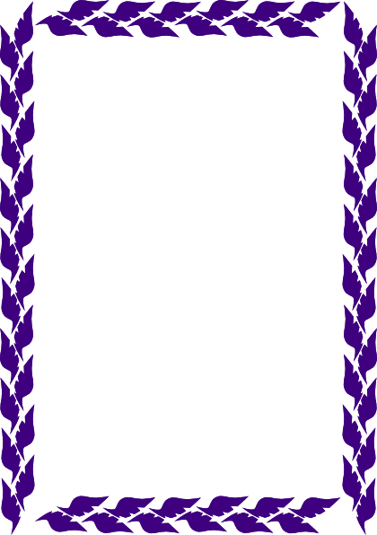 Image Transparent Download Panda Free Images Summerborderclipart - Leaves Border Design Black And White (420x596), Png Download