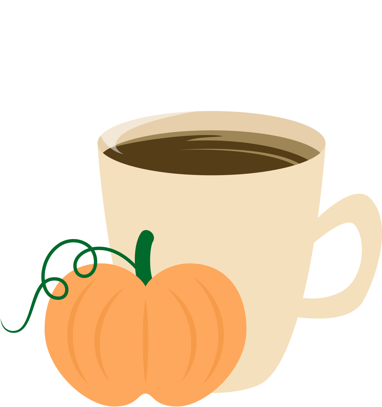 Pumpkin Spice Latte Clipart (1600x1707), Png Download
