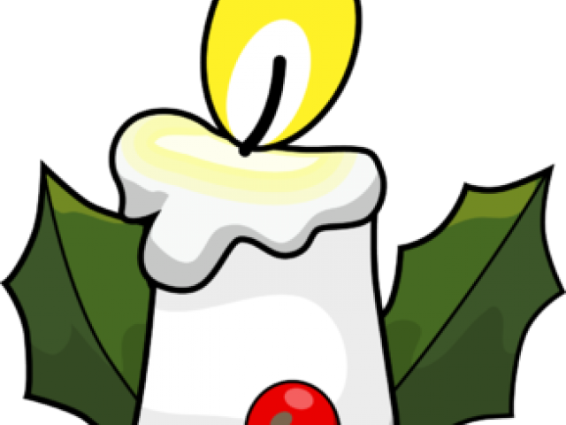 Christmas Candle Clipart - Clip Art (640x480), Png Download