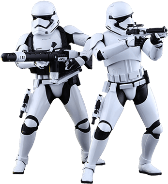 First Order Stormtrooper Sixth Scale Figure Set (480x527), Png Download