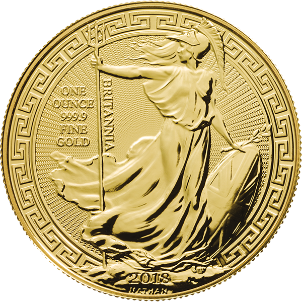 Gold Britannia With Oriental Border - Gold Britannia (600x600), Png Download