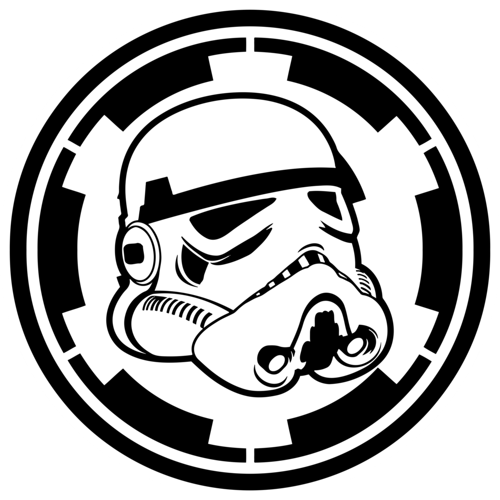 Anakin Skywalker Stormtrooper Galactic Empire Star - Star Wars Empire Png (1024x1024), Png Download