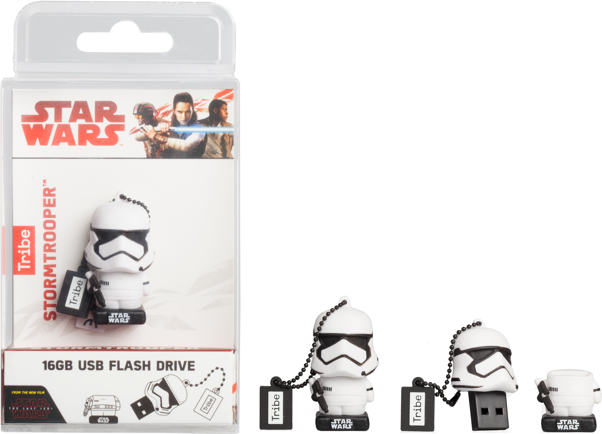 16gb Star Wars Tlj Storm Trooper Usb Flash Drive - Star Wars The Clone Wars (2000x1433), Png Download