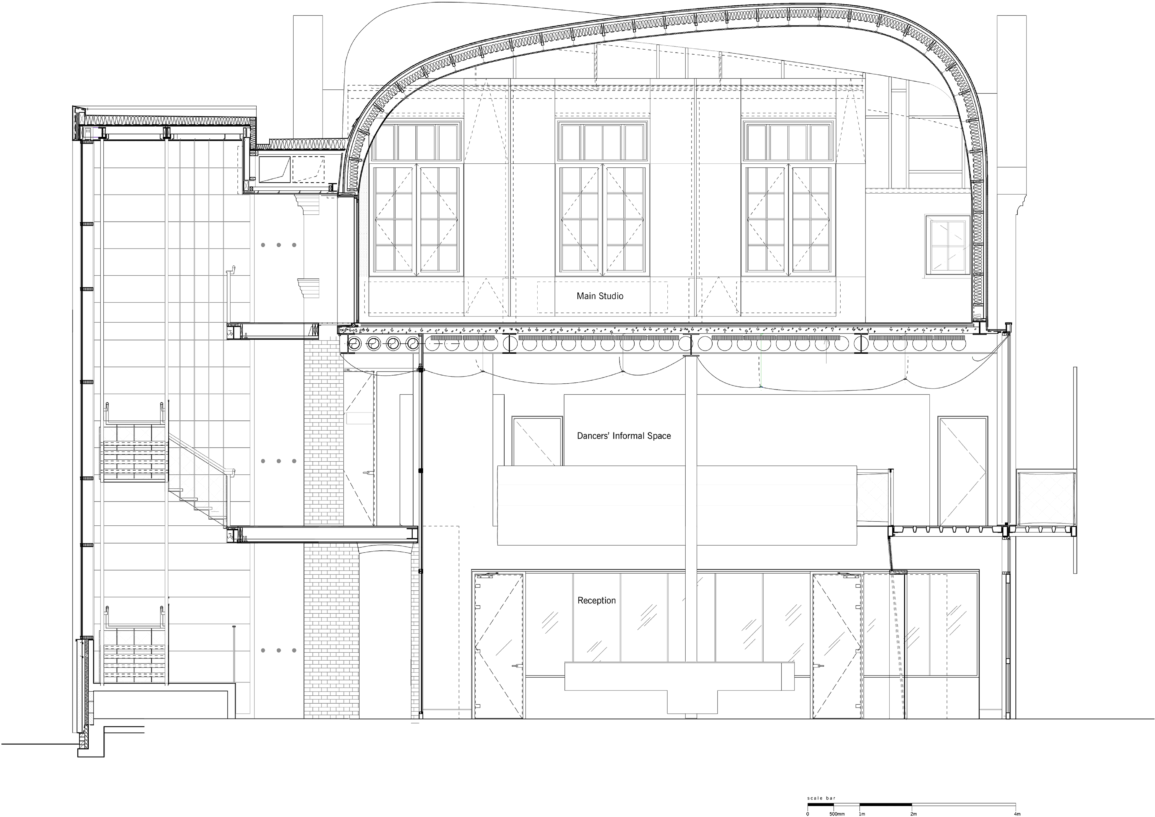Vector Freeuse Library Arch Drawing Space - Technical Drawing (1170x858), Png Download