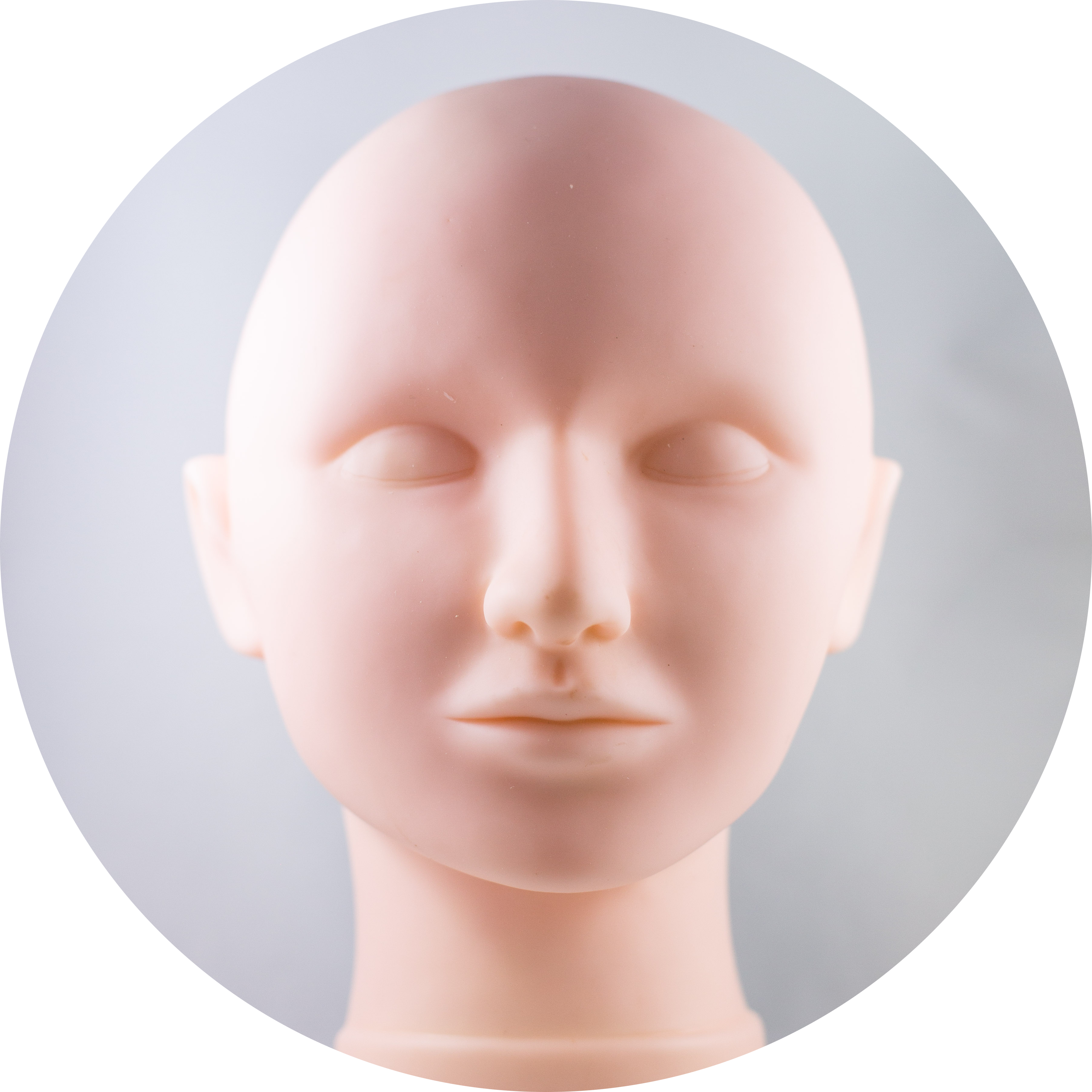 Mannequin Head With Replaceable Skin - Skin (3608x3608), Png Download