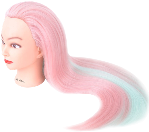 Perfehair 24" Cosmetology Mannequin Head - Hair (519x460), Png Download
