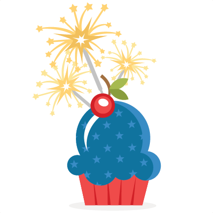 Cupcake Clipart July 4th - 4th Of July Cupcake Png (432x432), Png Download