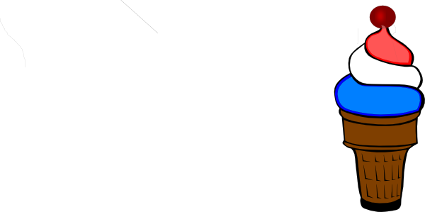 How To Set Use July 4th Ice Cream Cone Svg Vector (600x299), Png Download