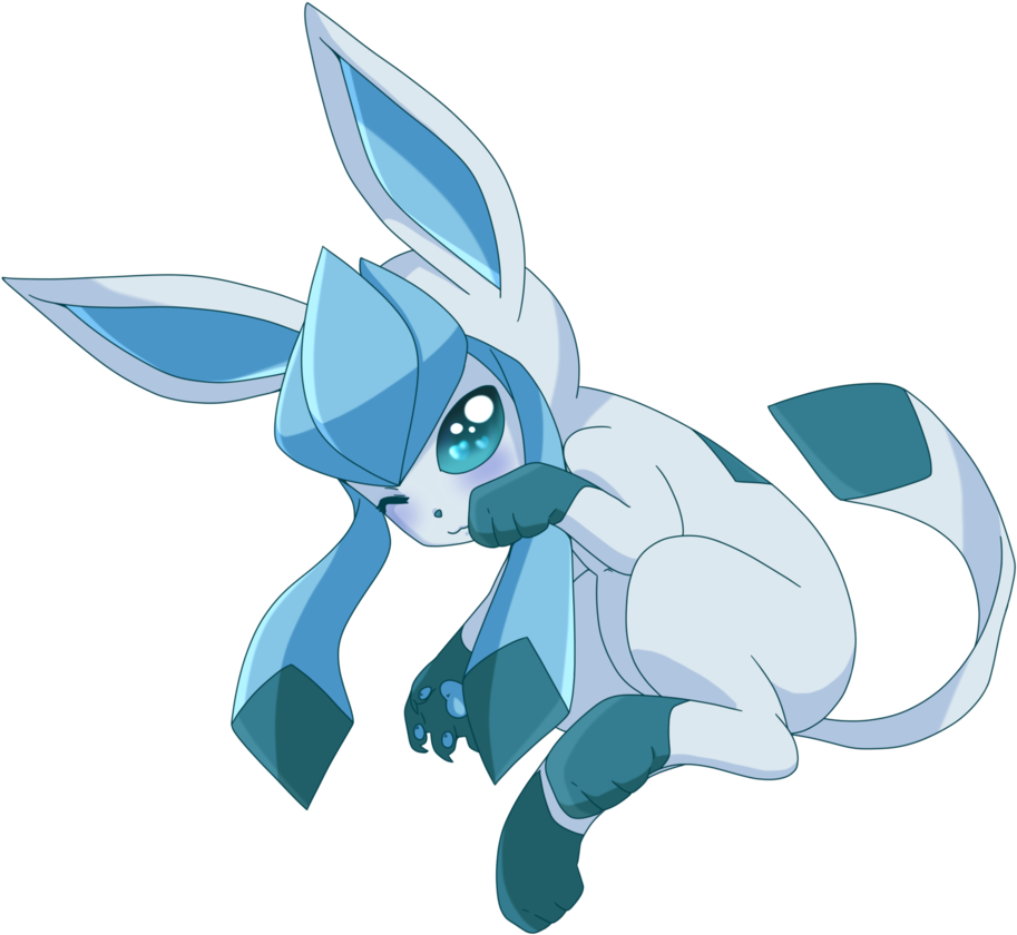 Clip Art Free Pokedraw Style By Linamomoko On Deviantart - Cute Drawings Of Glaceon (925x863), Png Download