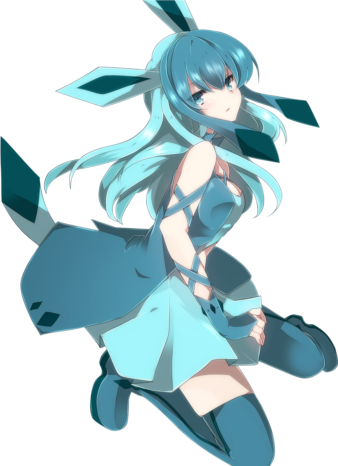 Glaceon Png (1176x1501), Png Download
