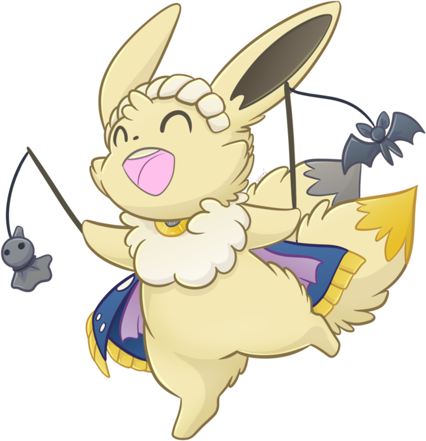 Eevee Drawing Halloween - Drawing (879x910), Png Download