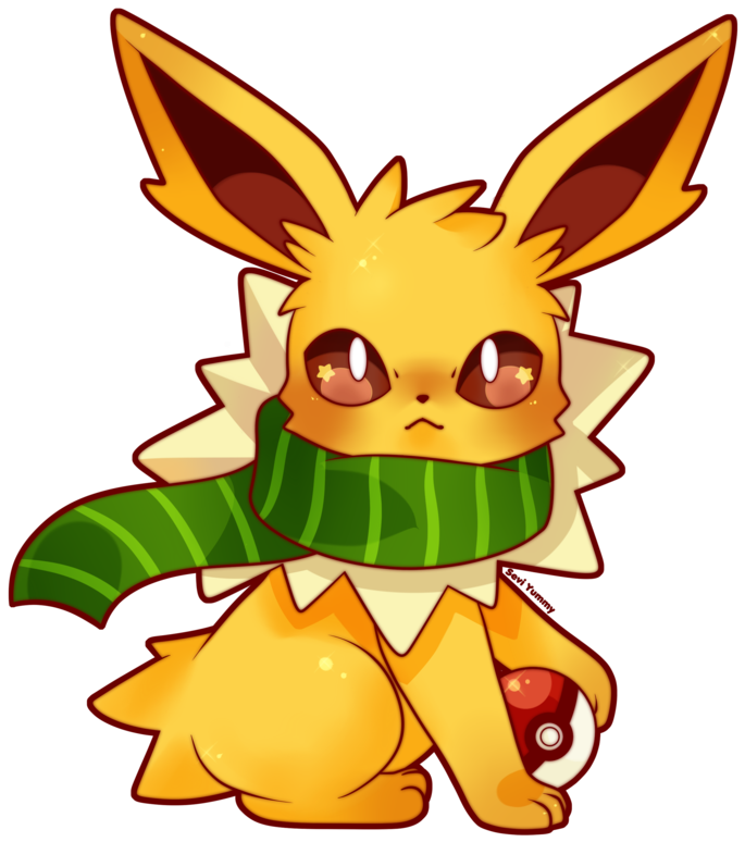 Commission - Jolteon Cute (800x800), Png Download
