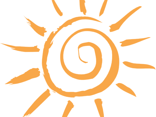 Drawn Sun Transparent - Spiral Sun Ornament (round) (640x480), Png Download