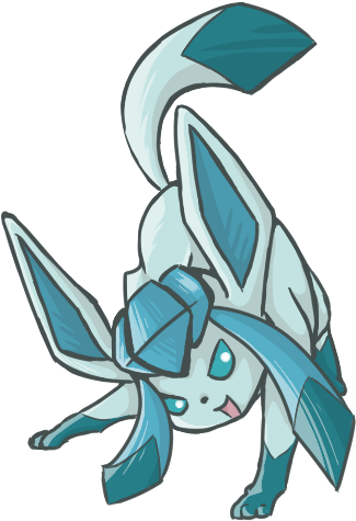 Glaceon Chibi By Kientrae - Glaceon (500x500), Png Download
