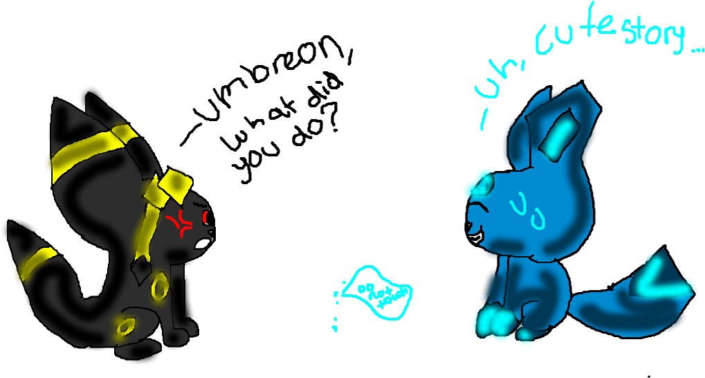 Glaceon Hd Wallpapers - Glaceon And Umbreon Chibi (1214x750), Png Download