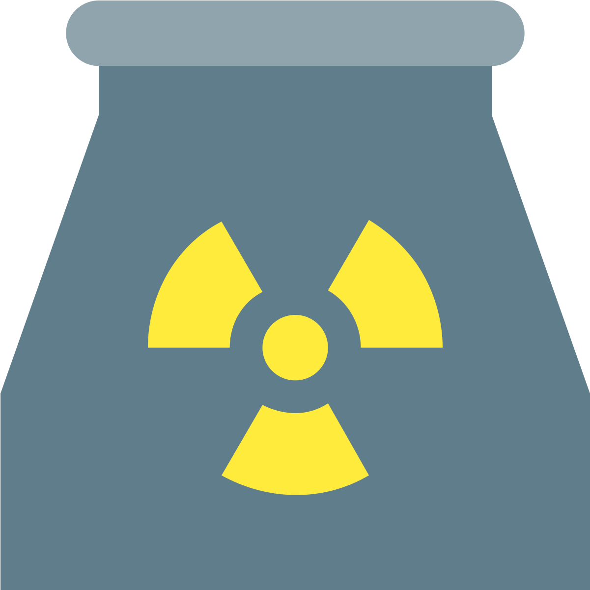 It Is A Basic Picture Showing A Nuclear Power Plant - Radioactive (1600x1600), Png Download