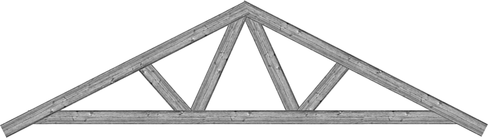 Transparent Building Truss - Roof Truss Clipart (977x278), Png Download