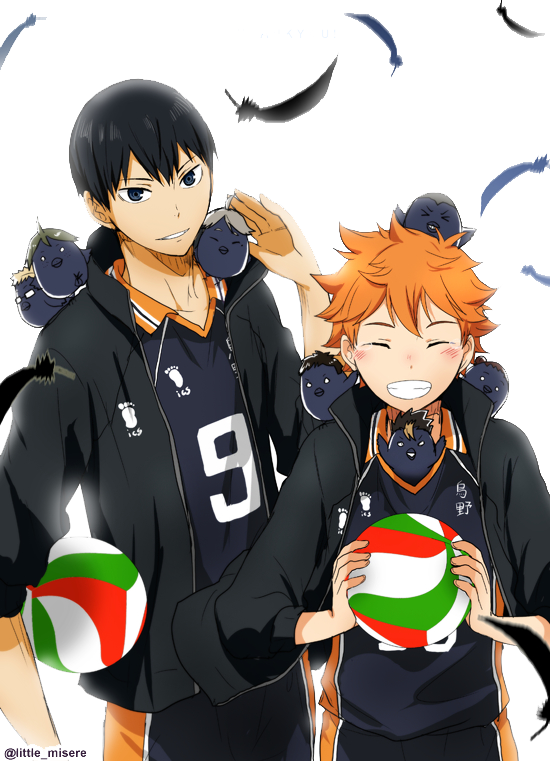 “haikyuu ” Hinata Shoyo Second Generation Little Giant - Kageyama Tobio And Hinata Shoyo (550x761), Png Download