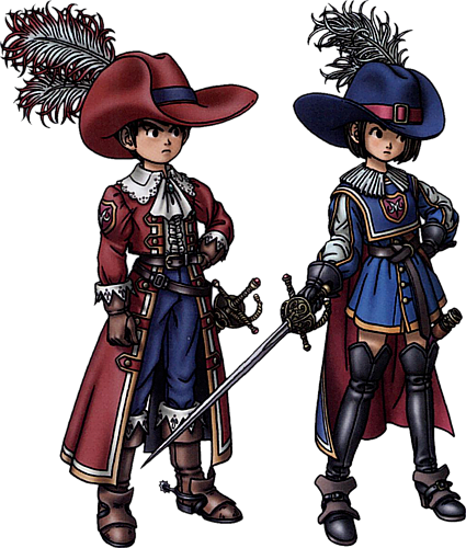 Dq Musketeer Hats - Dragon Quest 9 Concept (425x500), Png Download