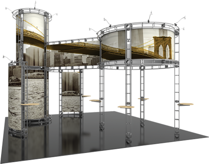 Corvus 20x20 Truss - 20ft X 20ft Island Corvus Orbital Express Truss Display (800x700), Png Download